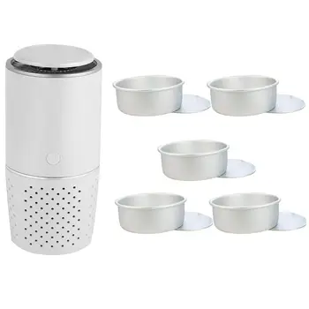 

Air Purifier, 3-In-1 True Filter with Cake Pan,5 Pcs Round Cake Pans Baking Pans Tin Set (Silver)
