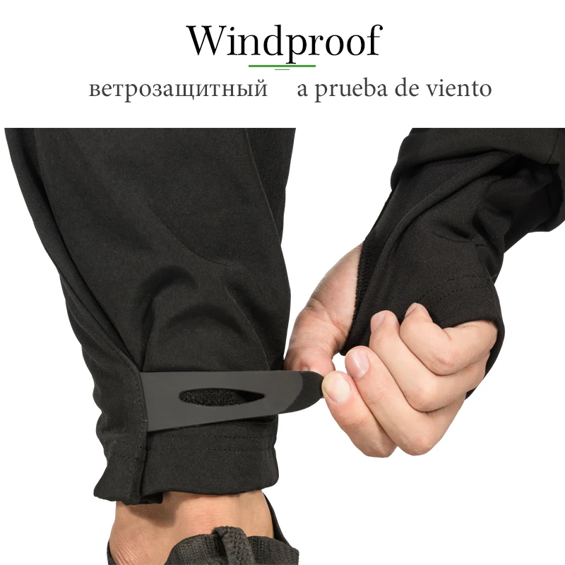 2019 ROCKBROS зимние штаны для велоспорта мужские флисовые спортивные Светоотражающие