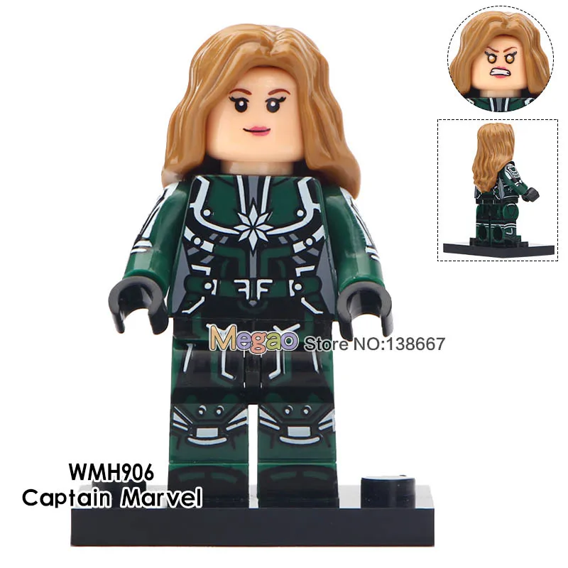 50 pcs/lot Super Heroes Marvel Avengers Ant-Man Series Action Wasp Building Blocks Bricks Gift Toys For Children - Цвет: Темный хаки