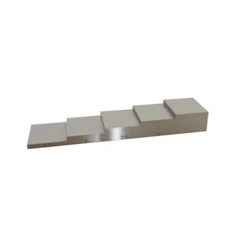 2.5-5-7.5-10-12.5mm 5 step test block 304 stainless steel Calibration test Block for Ultrasonic Thickness Gauge