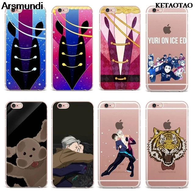 Новые чехлы для телефонов KETAOTAO 2018 Yuri on ice iPhone 5 5C 6 6S 7 8 6Plus Plus X прозрачные мягкие из