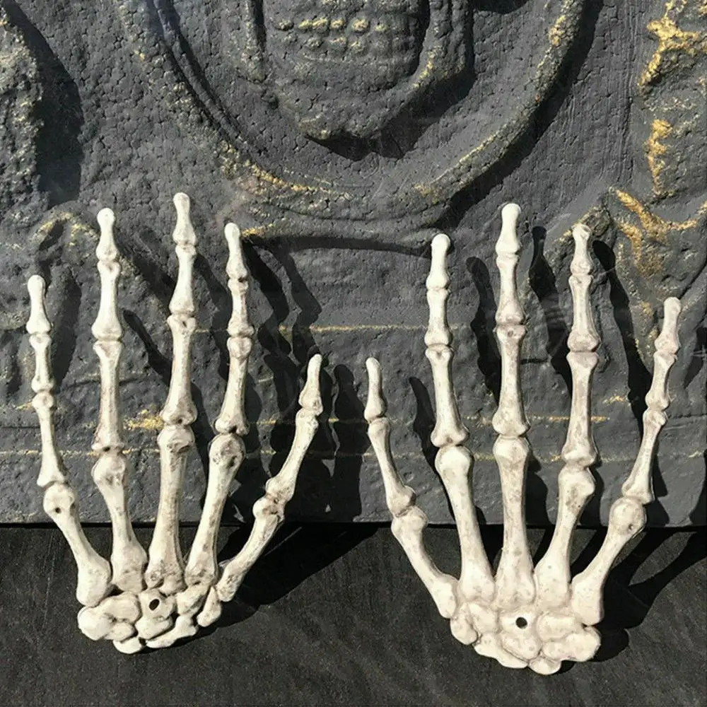 

1 pc Skull Skeleton Hand Bone Halloween Party Dec, Human Anatomical bone Skeleton Model Medical Teaching Aid Anatomy art sketch