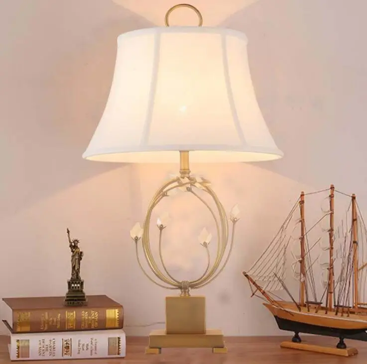 Американская настольная ретро-лампа из кованого железа европейская роскошная