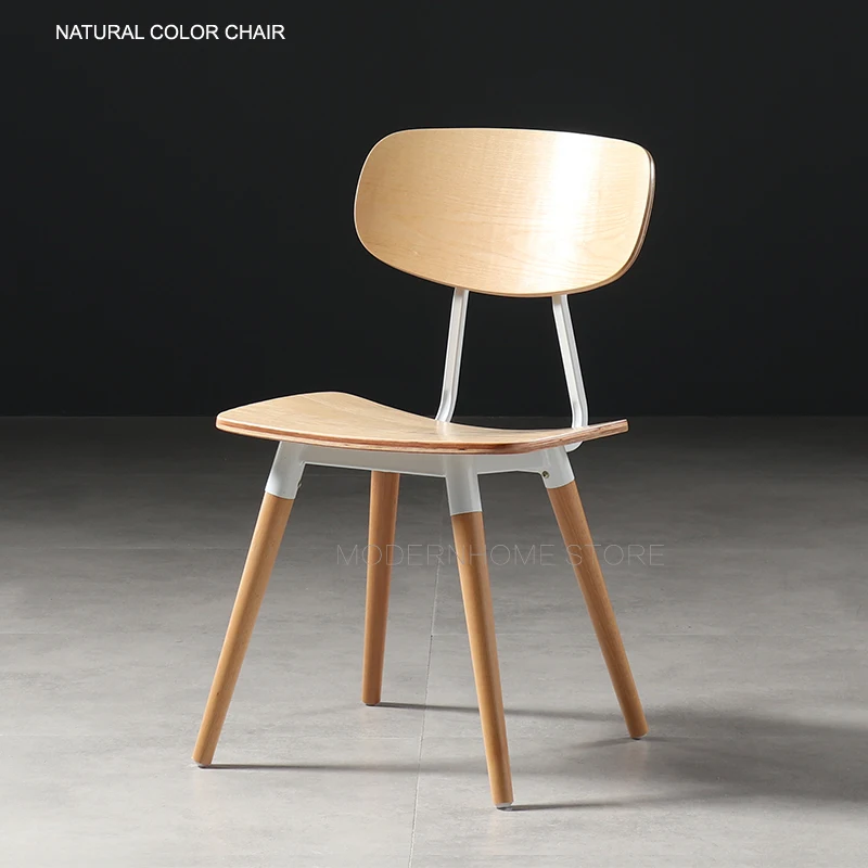 Natural color chair Акция, современная, модный Скандинавский дизайн, орех, натуральный цвет, фанера, металл, лофт, столовая, боковая стойка, барный стул, стул, 1 шт - Цвет: Natural color chair