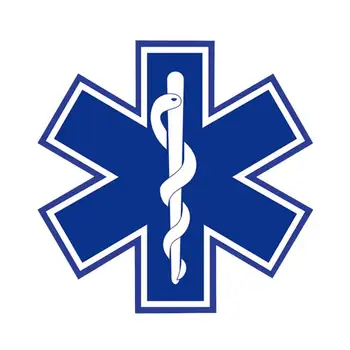 

10CM*10CM Amusing STAR OF LIFE Car Sticker Reflective The Tail Of The Car Decal