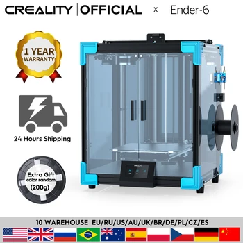 CREALITY 3D Printer New Core-XY Ender-6 Large Printing 250*250*400MM Silent motherboard Carborundum glass print bed Resume
