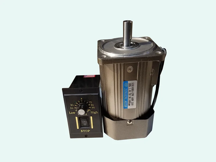 140W AC220V 1400RPM AC High-speed Induction Asynchronous Motor, High Torque, Reversible + Speed Controller