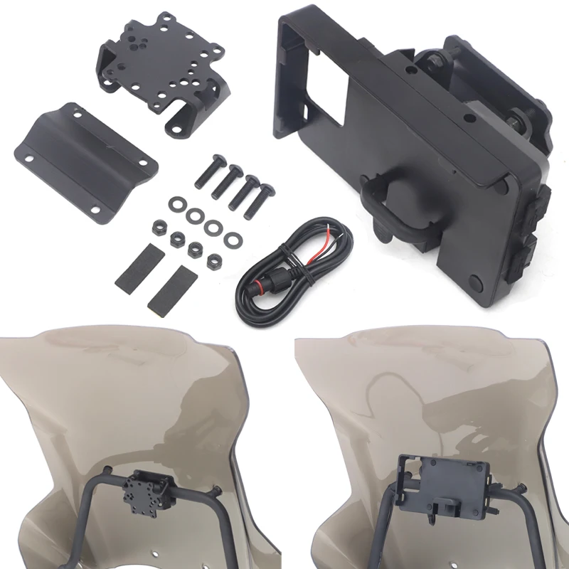 Мотоциклетное Зарядное устройство USB мобильный телефон держатель Подставка