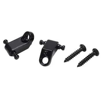 

A Set 2 Pcs Electric Guitar Roller String Tree String Retainer - Black