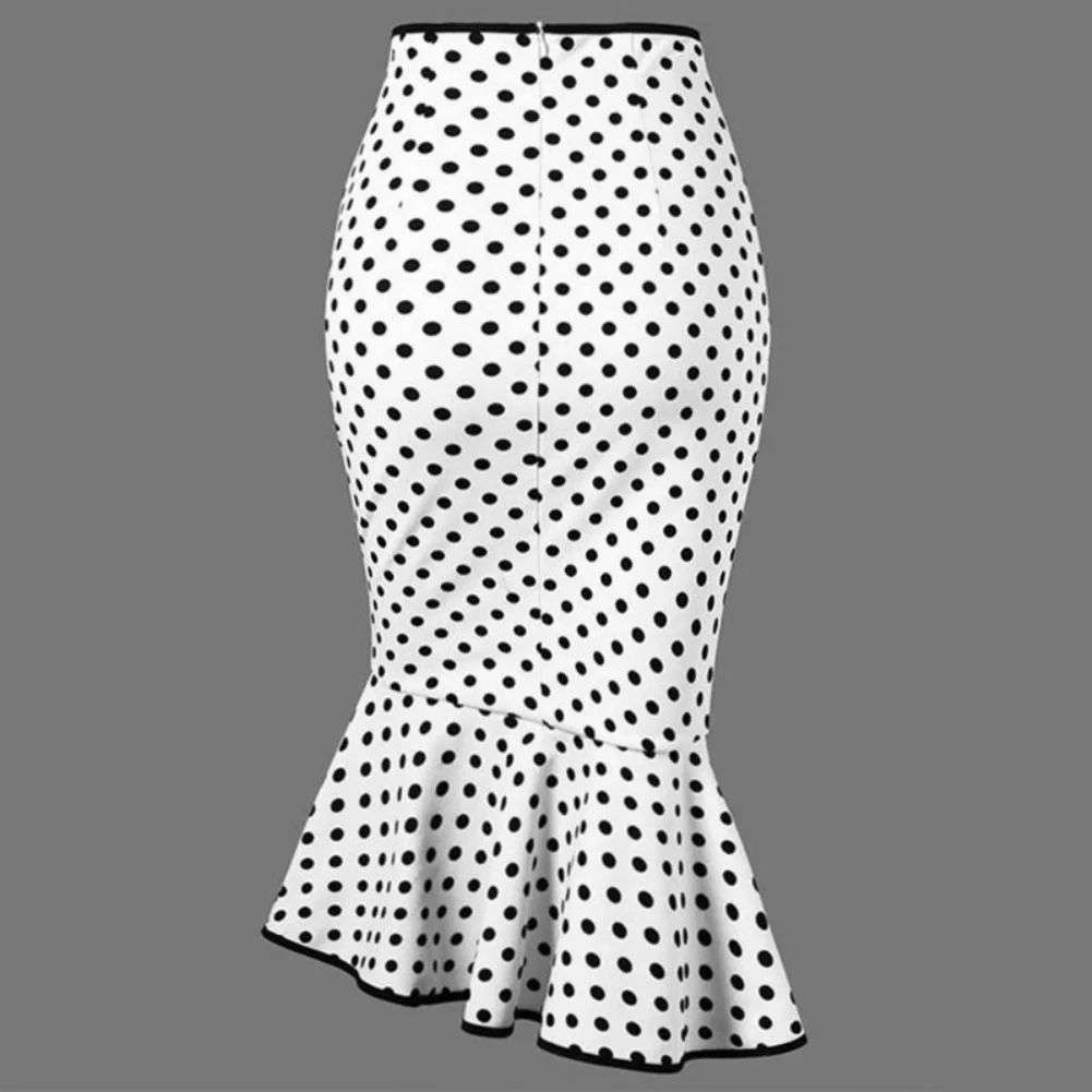 nike skirt 2020 Autumn Women Dot Printing Bodycon Skirts Lady's High Waist bowknot Mermaid Skirts tennis skirt