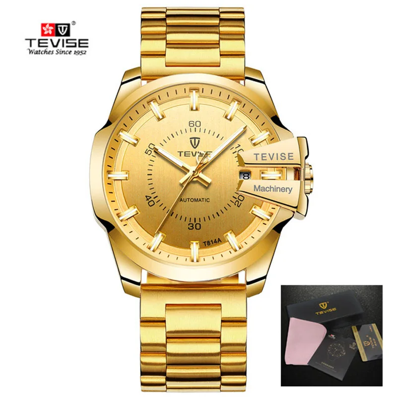 

Tevise Watch Men Automatic Mechanical Watches Male Sport Luxury Brand Watches Self-Wind Waterproof Gold Clock Relogio Masculino