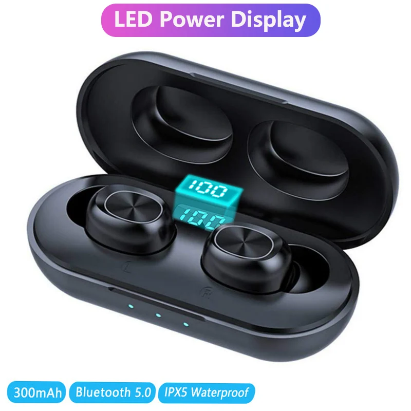 SZTEE B5 наушники-вкладыши TWS Bluetooth наушники светодиодный Мощность Дисплей Streo