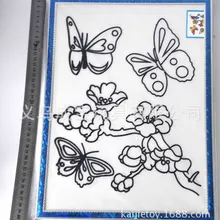 Монолитная позолоченная картина 40*30 исключенная пигментная KT доска DIY детская ручная роспись креативная игрушка граффити