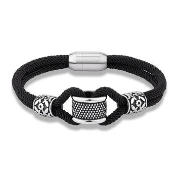 

Mens Accessories Navy Style Rope Bracelets Stainless Steel Women Fashion Jewelry Charm Bangles Wholesale Handmade Gift Boyfriend