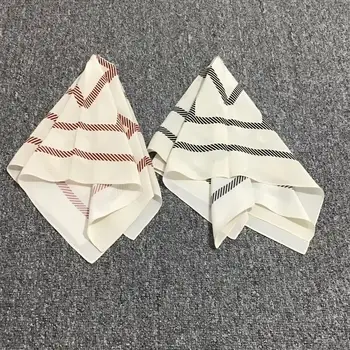 

New Color Print women Scarf Double Crepe Silk Square Scarf