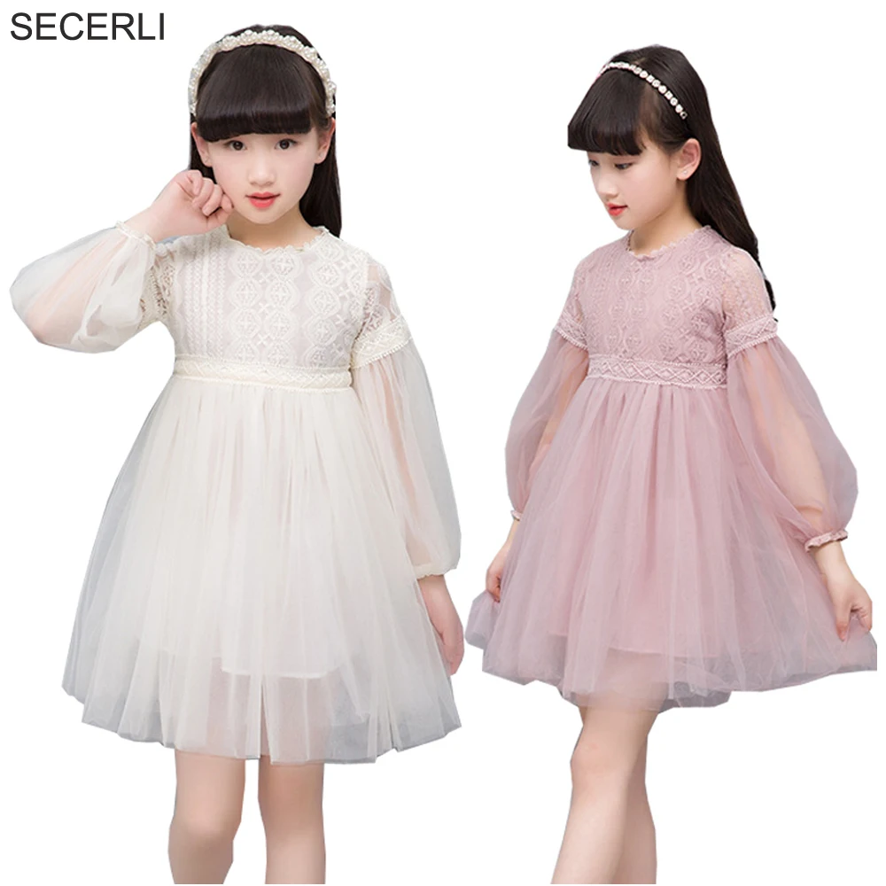 New Summer Girls Dress 3 4 6 8 9 10 12 years Kids Lace Tutu Spring Short Sleeve Mesh | Детская одежда и обувь