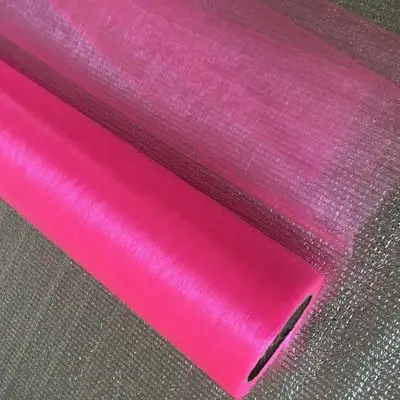 Dark Pink 1/2 шт. 50 см* 50 м Свадебные пряжи рулон тюля кристально чистая Настольная дорожка из тюля прозрачная органза из газовой ткани рулон Свадебные украшения - Цвет: Dark Pink