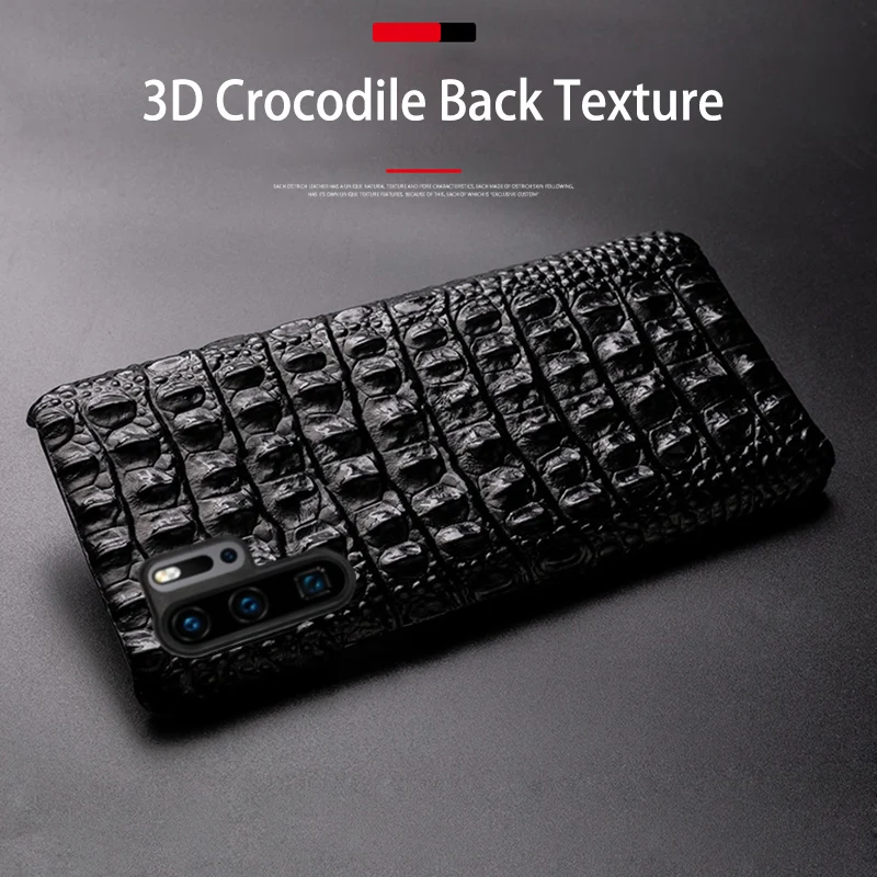 Phone Case For Huawei P20 P10 P30 lite Y9 Y6 P Smart 2019 Mate 10 20 Pro Case Crocodile texture For Honor 7X 7A 8 8X 9X 10 lite