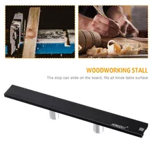 19mm/20mm Dog Hole Baffle Plate Bench Woodworking Tools Auxiliary Clamp Workbench Table Aluminum Alloy DIY Planing Stop Board