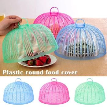 

10Pcs Colorful Table Cover Plastic Rice Vegetable Cover Cooking Household Meal Table Leftovers Food Anti Fly Cover Kitchen Tools
