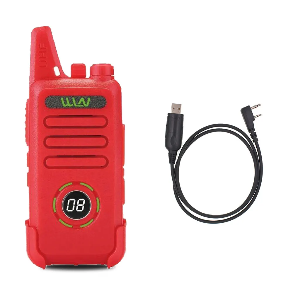 WLN KD-C1 plus UHF 400-470MHz мини портативный fm-приемопередатчик KD-C1plus двухстороннее радио Ham коммуникатор рация со скремблером - Цвет: Add a cable