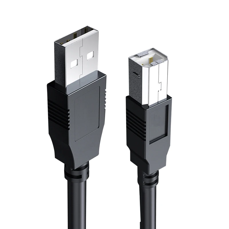 Сканер Кабель USB для принтера 2,0 Расширение принт кабели Тип «Папа-папа» Тип B Мужской зарядный кабель для синхронизации данных Шнур 1,5 м 3 м 5 м 10 м