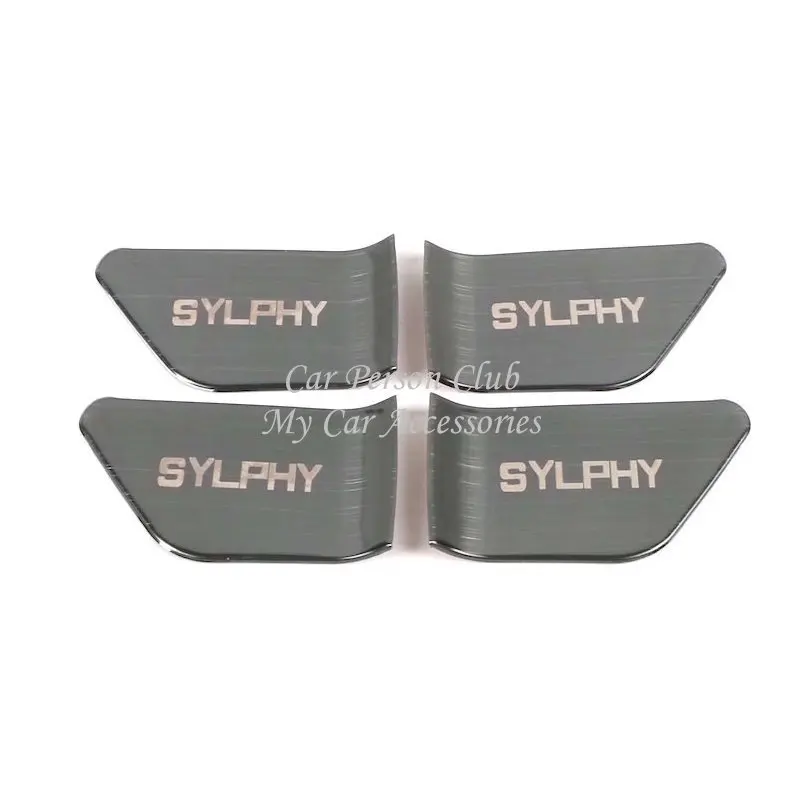 Для Nissan Sylphy внутренняя дверная чаша наклейка крышка держатель ручки каркас с отделкой отделка из нержавеющей стали автомобильные аксессуары