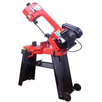 

Red Small Manual Metal Cutting Band Saw Machine for Metal Processing