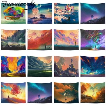 

Fuwatacchi Nordic Ins Bedside Bedroom Tapestry Hangover Background Cloth Personality Beer Girl Wall Hanging Cloth Tapestries New