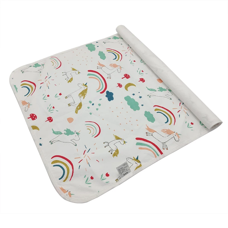 

[Mumsbest] Baby Diaper Washable Waterproof Cover Changing Pads Newborn Travel Portable Baby Changing Mat Cover Size: 70cmx50cm