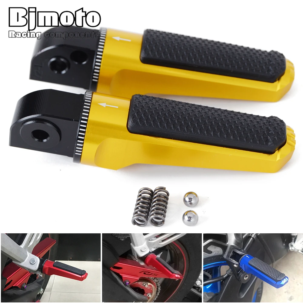 

Motorcycle Foot Pegs Rear Passenger Pedal For YAMAHA YZF R1 2002-2020 R1M 2017-2020 R6 2003-2020