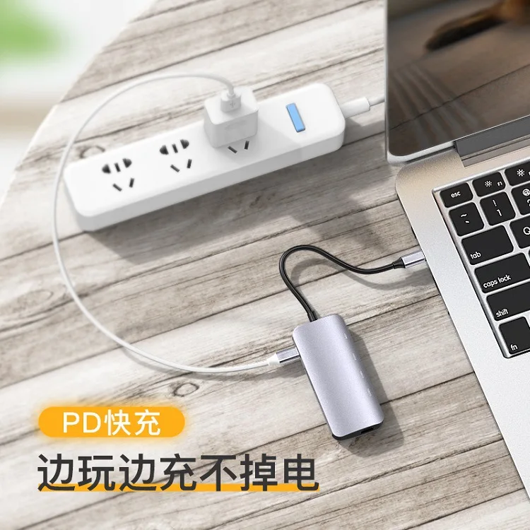 Тип C Расширение Док-станция USB пять в одном тип-c к HDMI ноутбук адаптер с PD Быстрая зарядка