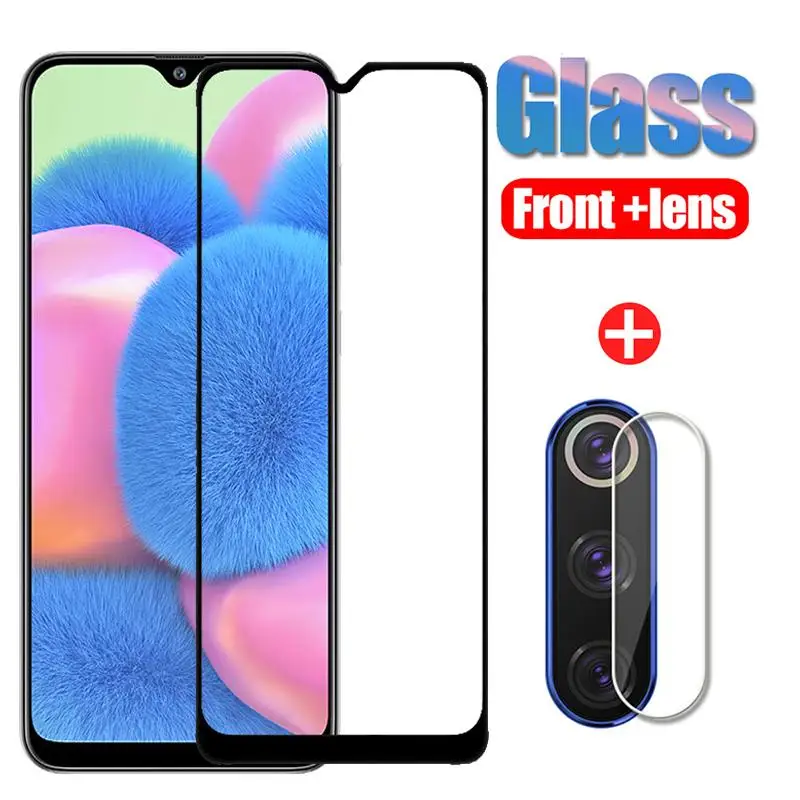 2 в 1 для Samsun A30 S Защитное стекло samsung Galaxy A30S Защитная пленка объектива камеры A 30 a305F