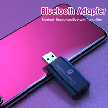5,0 USB аудио передатчик, bluetooth-ресивер два в одном Bluetooth 5,0 приемник компьютерный ТВ автомобильный Bluetooth адаптер портативный
