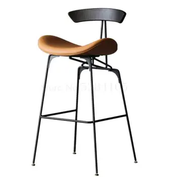 

Iron Bar Chair, Northern European Industrial Ant Bar Chair, Modern Simple High Stool, Home Back Bar Chair