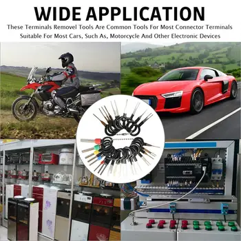 

73Pcs car plug terminal removal tool set key pin car wire crimp connector puller kit accessories