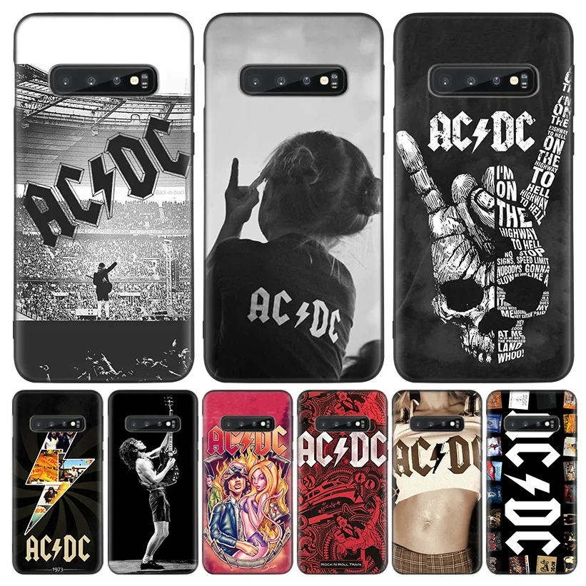 ACDC рок Ангус Янг черная крышка чехол для телефона для samsung Galaxy A50S A10S A20S A10 A20E A30 A40 A50 A70 M40 M30S A80 корпус под плетенную сумку