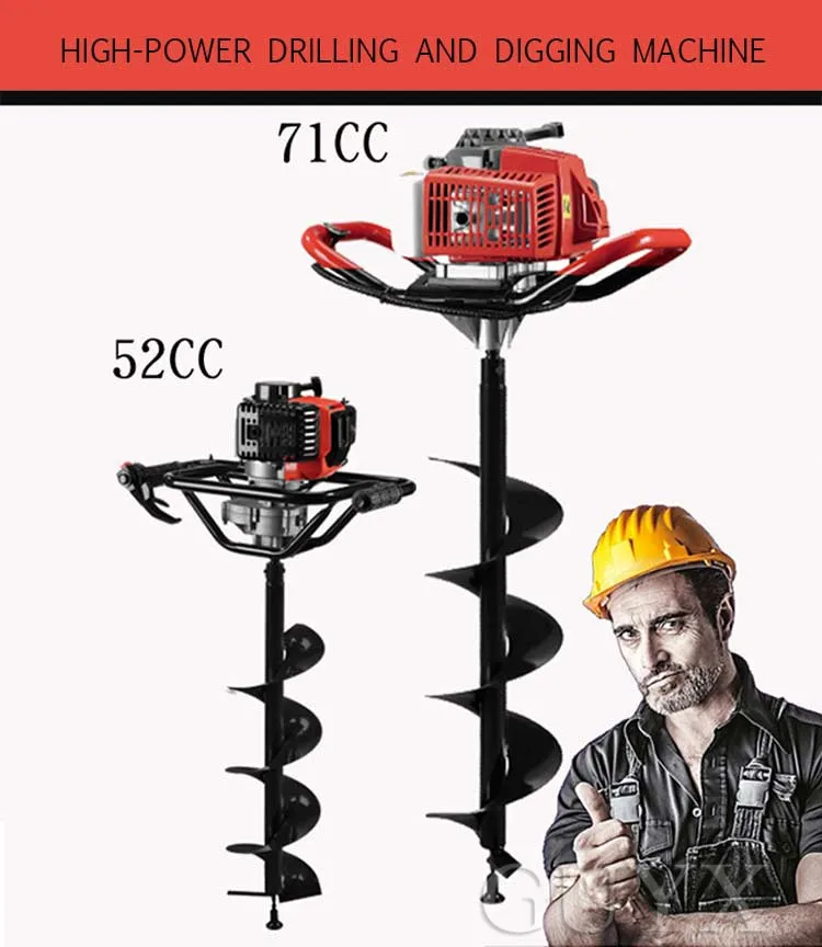 Высокомощная машина для выкапывания деревьев, машина для посадки деревьев, малая машина для выкапывания земляных отверстий, свайная машина для бурения бензина