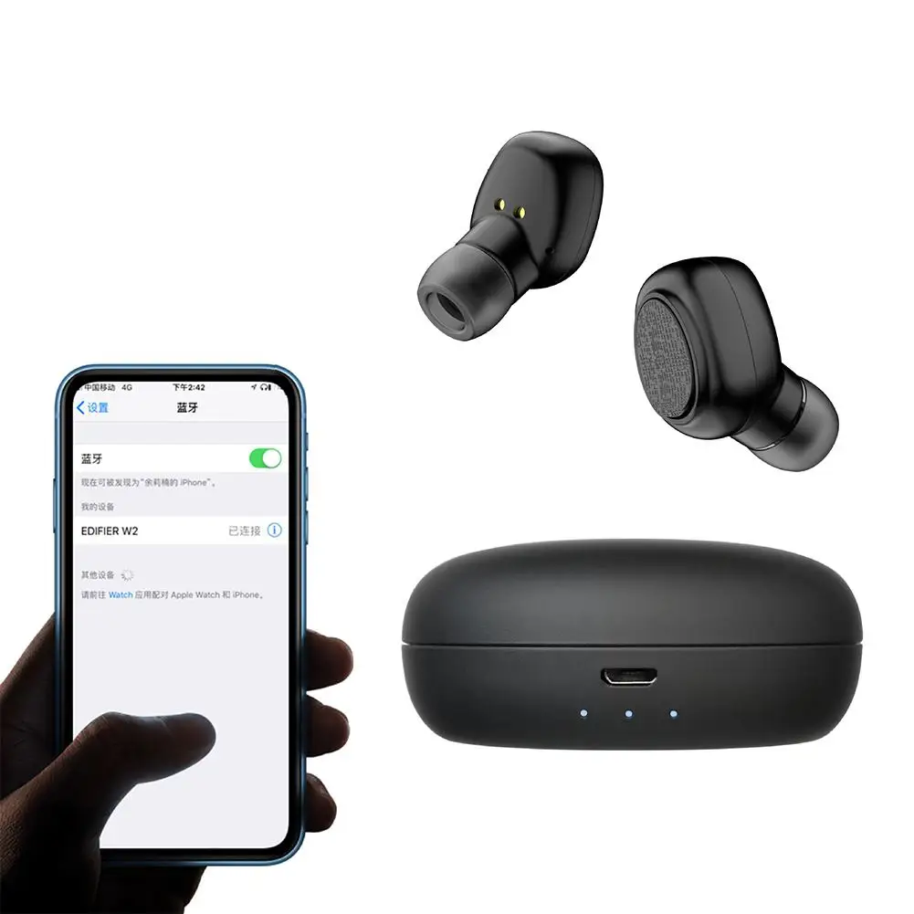 Bluetooth наушники DishyKooker TWS V5.0 с двумя ушами, мини беспроводная гарнитура с шумоподавлением, спортивные стерео наушники в горошек