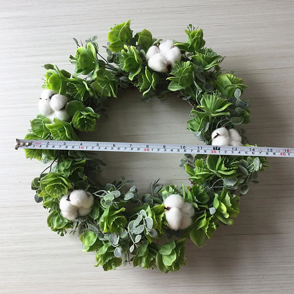 8 Kinds Christmas Wreath Door Decor Artificial Handmade Garland Natural Pine Plant Pendant Decoration Wall Wreaths Fake Flowers