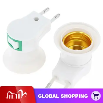 

E27 Base Socket EU Plug Night Light With Power On-off Control Switch