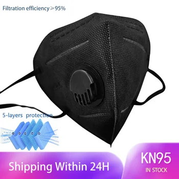 

BLACK KN95 Value Mask Protective Dust Face Mask Masks Reusable Respirator Month KN95 Filter Mask Mascarillas Masque GRAY WHITE
