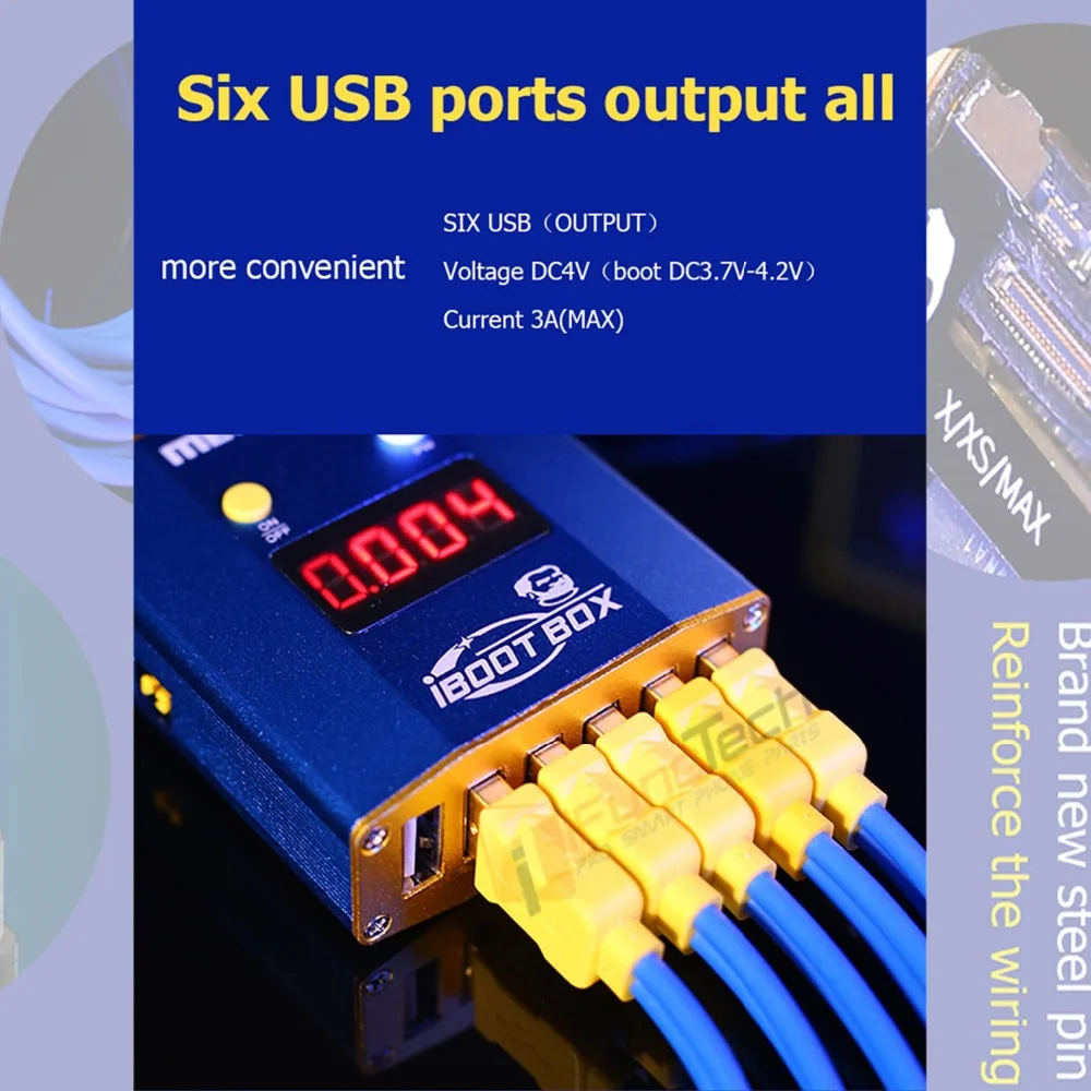 Механик iBoot источник питания корпуса кабель Ремонт boot line материнская плата ремонт для iPhone Android мобильный телефон блок питания тестовая линия
