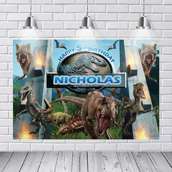 

Photography Backdrop Jurassic Park World Dinosaur Theme Party Photographic Studio Photo Background Birthday Decorations Prop