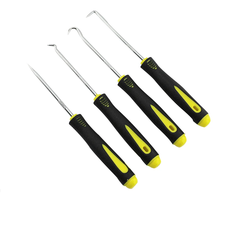

4 PC Pick Hook Long & Short Pick Hook Set with O-Ring Tool
