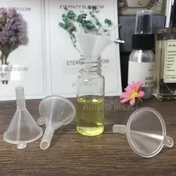 Прозрачные пластиковые мини маленькие воронки для духов жидкое эфирное масло наполнение пустые бутылки кухонный инструмент