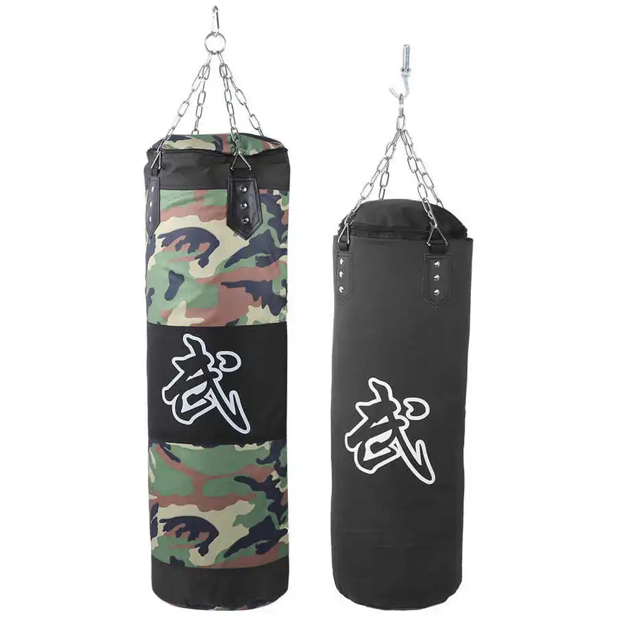 Boxing Punching Bag Training Fitness Gym Hanging Heavy Kick Sandbag 80cm 