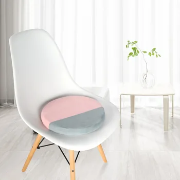 

Memory Foam Slow Rebound Cushion Chair Pillow Round Seat Cushion for Car Chair Sofa Two-color Stitching Reduce Pressure