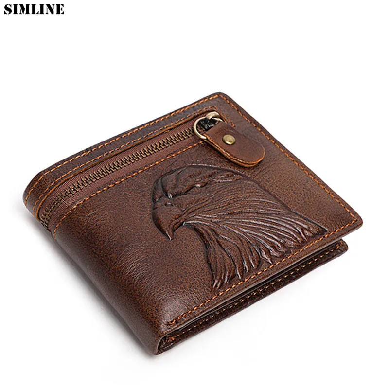 100% женский кошелек из натуральной кожи Для мужчин мужской Винтаж коровьей