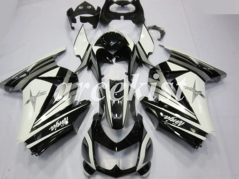 ABS Инжекционный обтекатель наборы для KAWASAKI Ninja 250 2008- ZX 250R спортивный мотоцикл Обтекатели набор EX250 08-14 Белый Черный